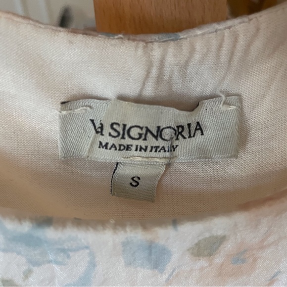 Via Signoria / EUC Silk Lace Tunic made in Italy Sz S - Picture 4 of 4